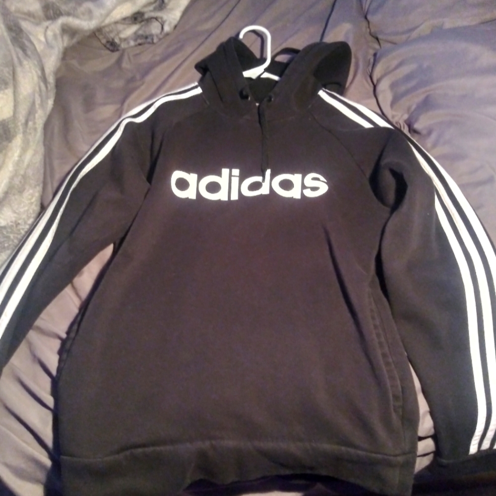 black adidas hoodie